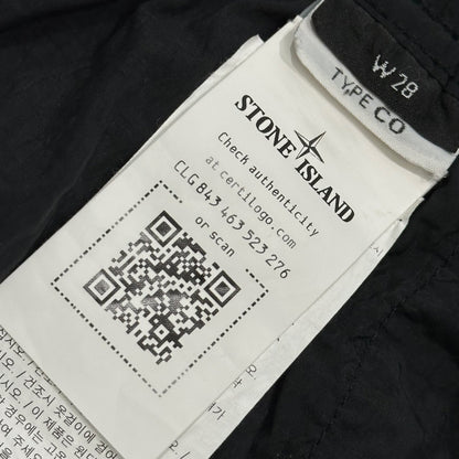 STONE ISLAND 23SS Nylon Metal Bermuda Shorts Black Size W28