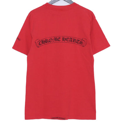 CHROME HEARTS Old CH T-Shirt English Logo Red Size M