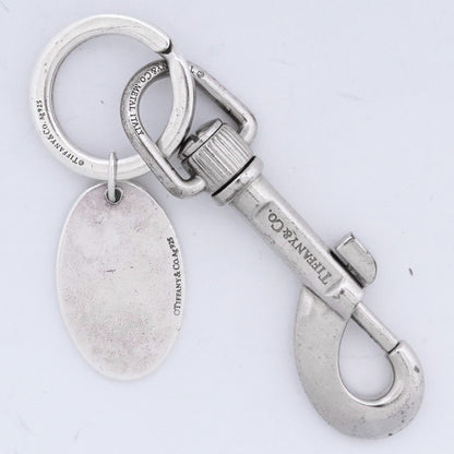 SUPREME x TIFFANY&CO. 21AW Oval Tag Keyring Silver Size F