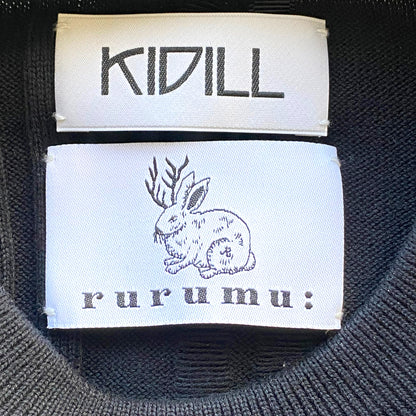 KIDILL 21SS Drawcord Knit Sweater Black Free Size