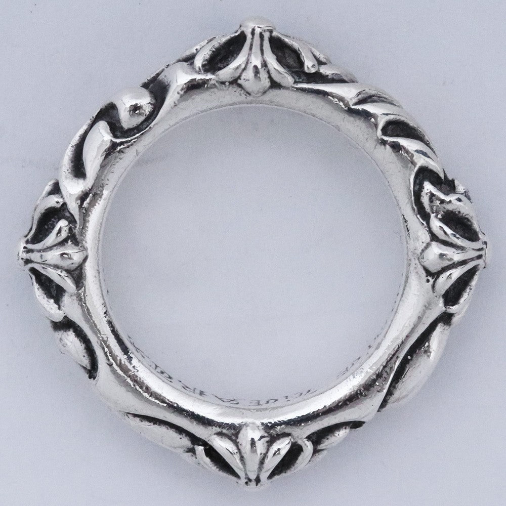 CHROME HEARTS SBT Band Ring Silver Size JP 12