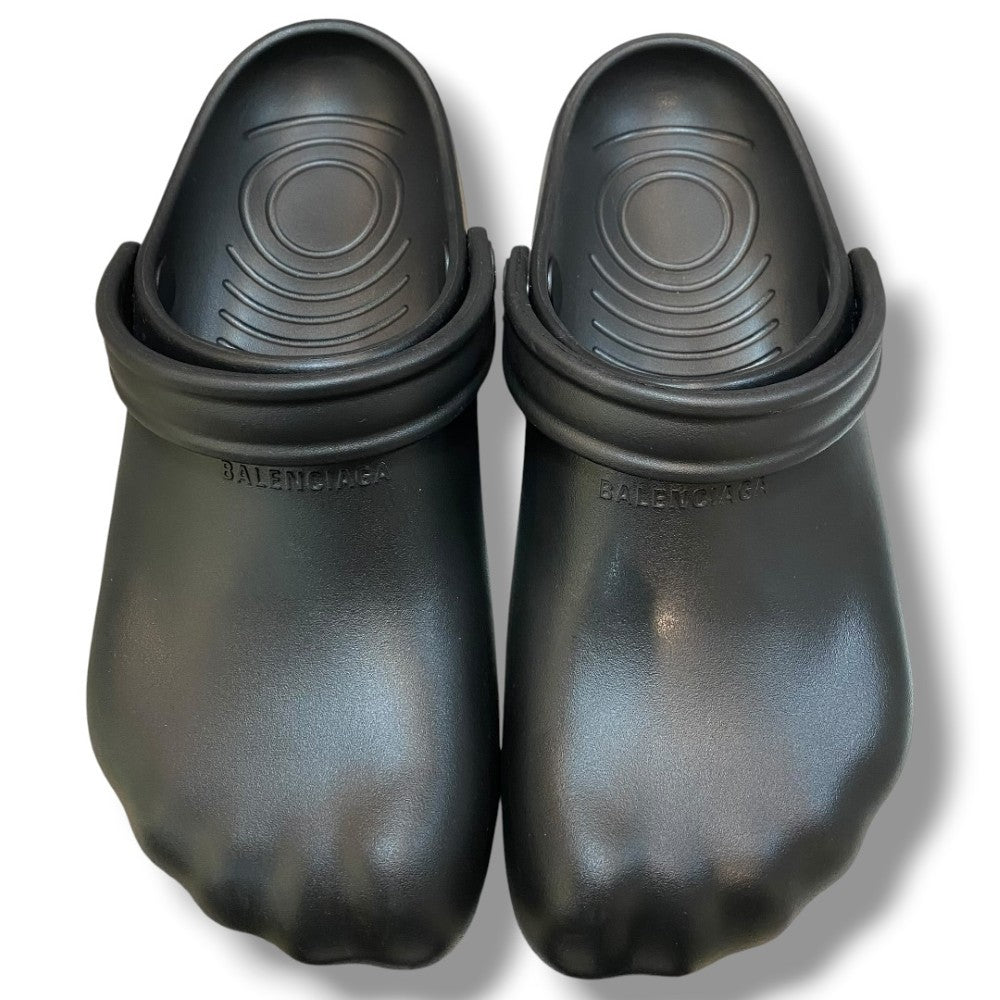 Balenciaga Sunday Molded Mule Black Sandals Size M 43