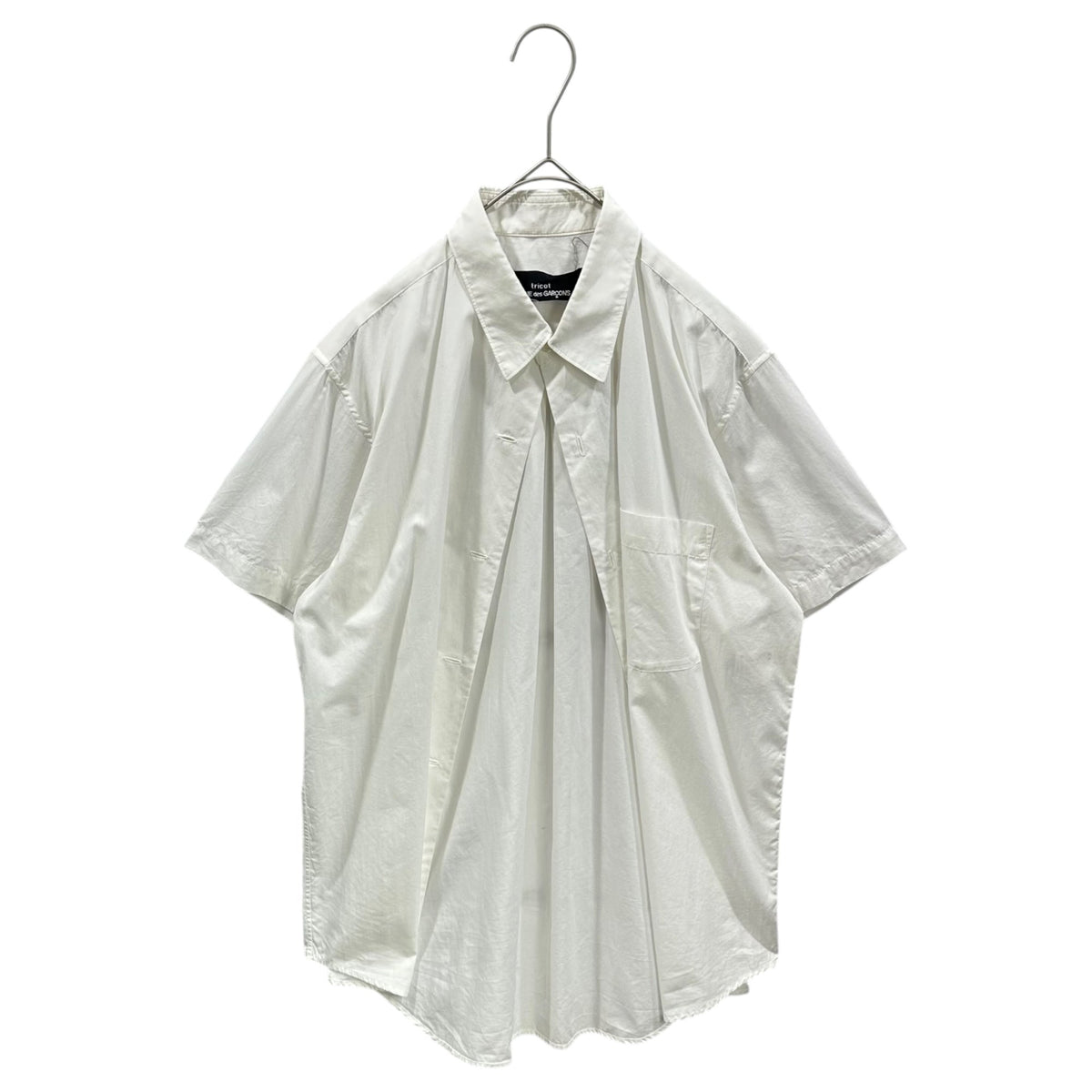 COMME des GARCONS 91SS S/S Buttonless Shirt White Size FREE