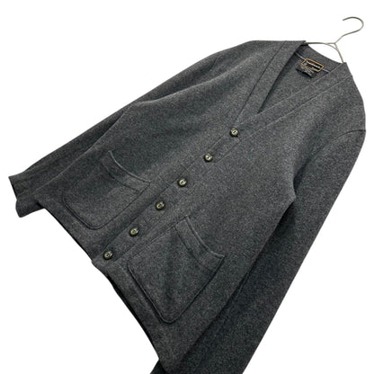 TOWNCRAFT 60's-70's Vintage Wool Cardigan Gray Size 36