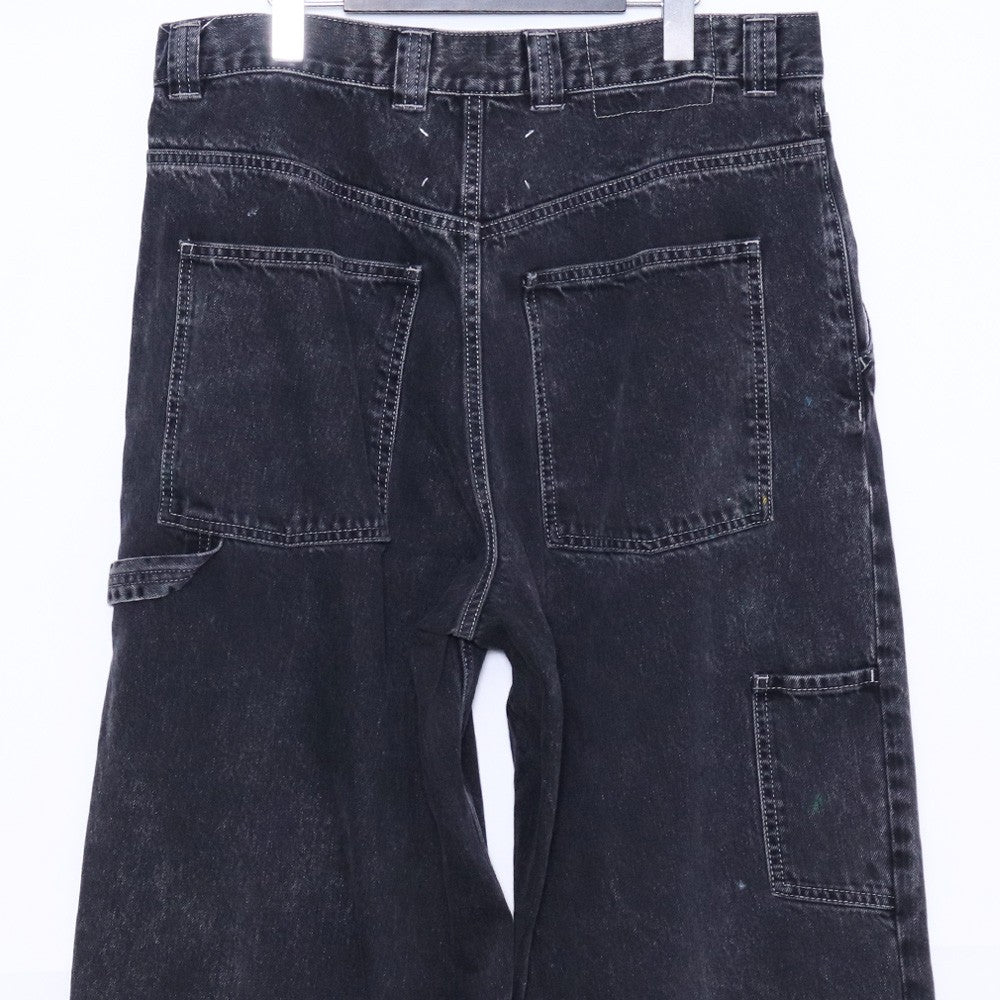 MAISON MARGIELA 23AW Black Painted Jeans Size 30