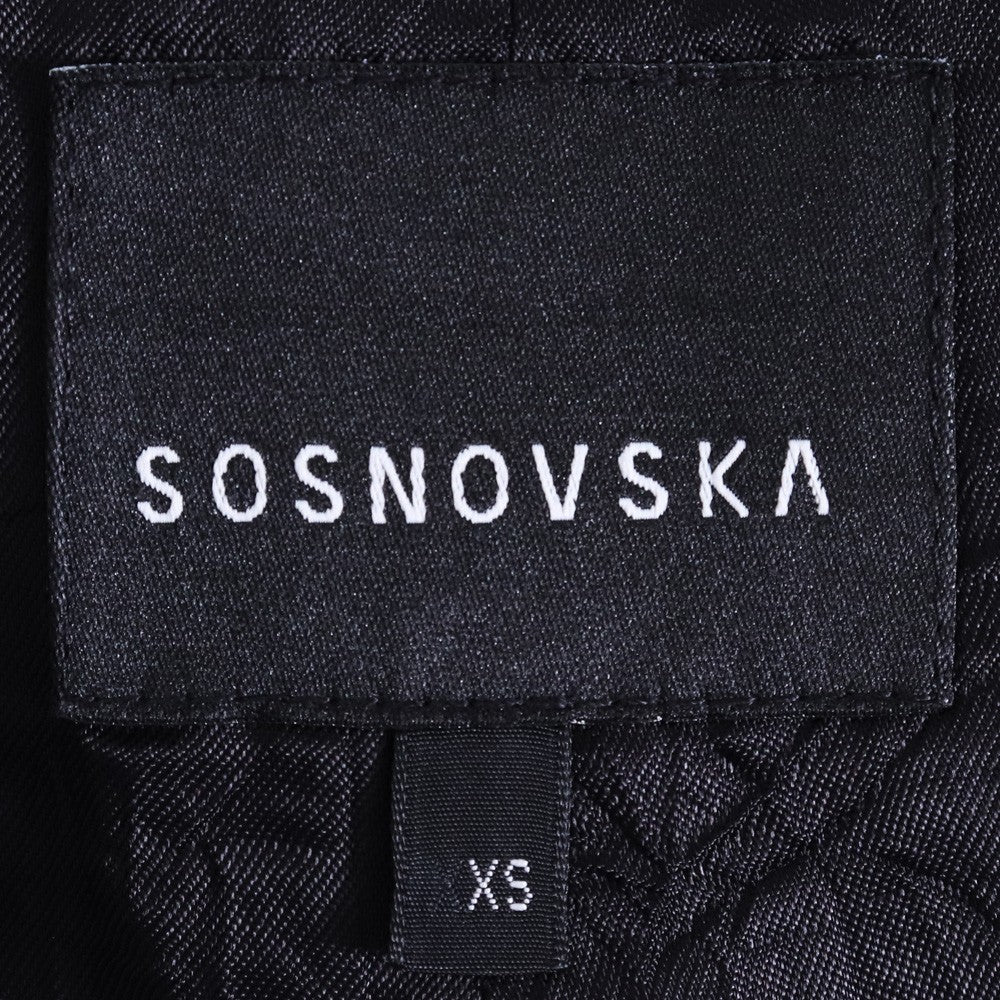 SOSNOVSKA 20SS Wool Wide Shorts Black Size XS