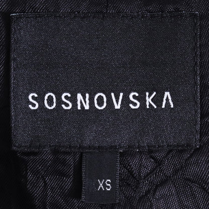 SOSNOVSKA 20SS Wool Wide Shorts Black Size XS