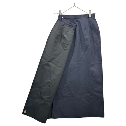COMME des GARCONS 98AW Bonded Wool Long Wrap Skirt Size S