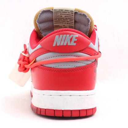 NIKE x OFF-WHITE 19AW Dunk Low LTHR Sneakers Red Size 26.5cm
