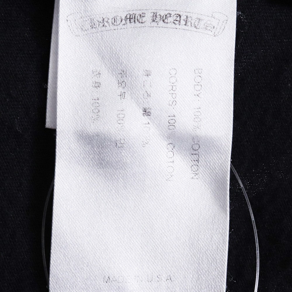 CHROME HEARTS Neck Logo Crewneck T-Shirt Black Size L