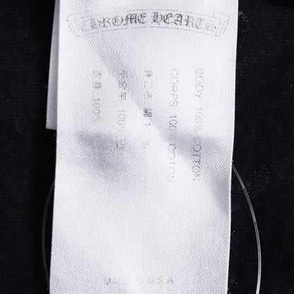 CHROME HEARTS Neck Logo Crewneck T-Shirt Black Size L