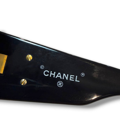 Chanel CC Logo Black Sunglasses Size F