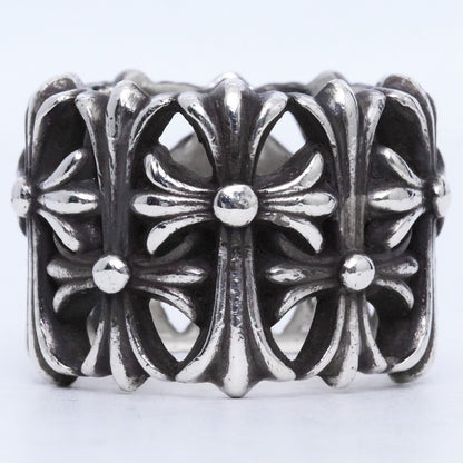 CHROME HEARTS Cemetery Cross Ring Silver Size JP 26