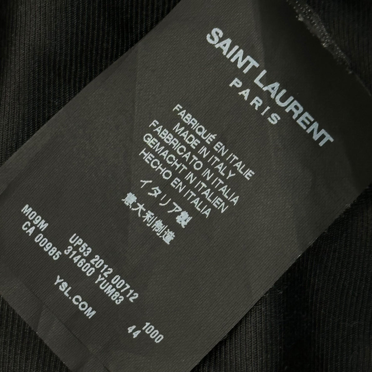 SAINT LAURENT PARIS 13SS Hedi Slimane M-65 Jacket Size 44