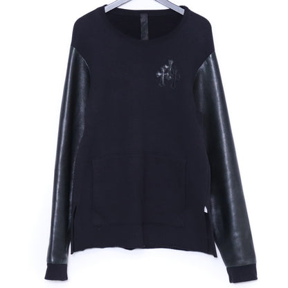 CHROME HEARTS Y NOT Cemetery Cross Sweatshirt Black Size L
