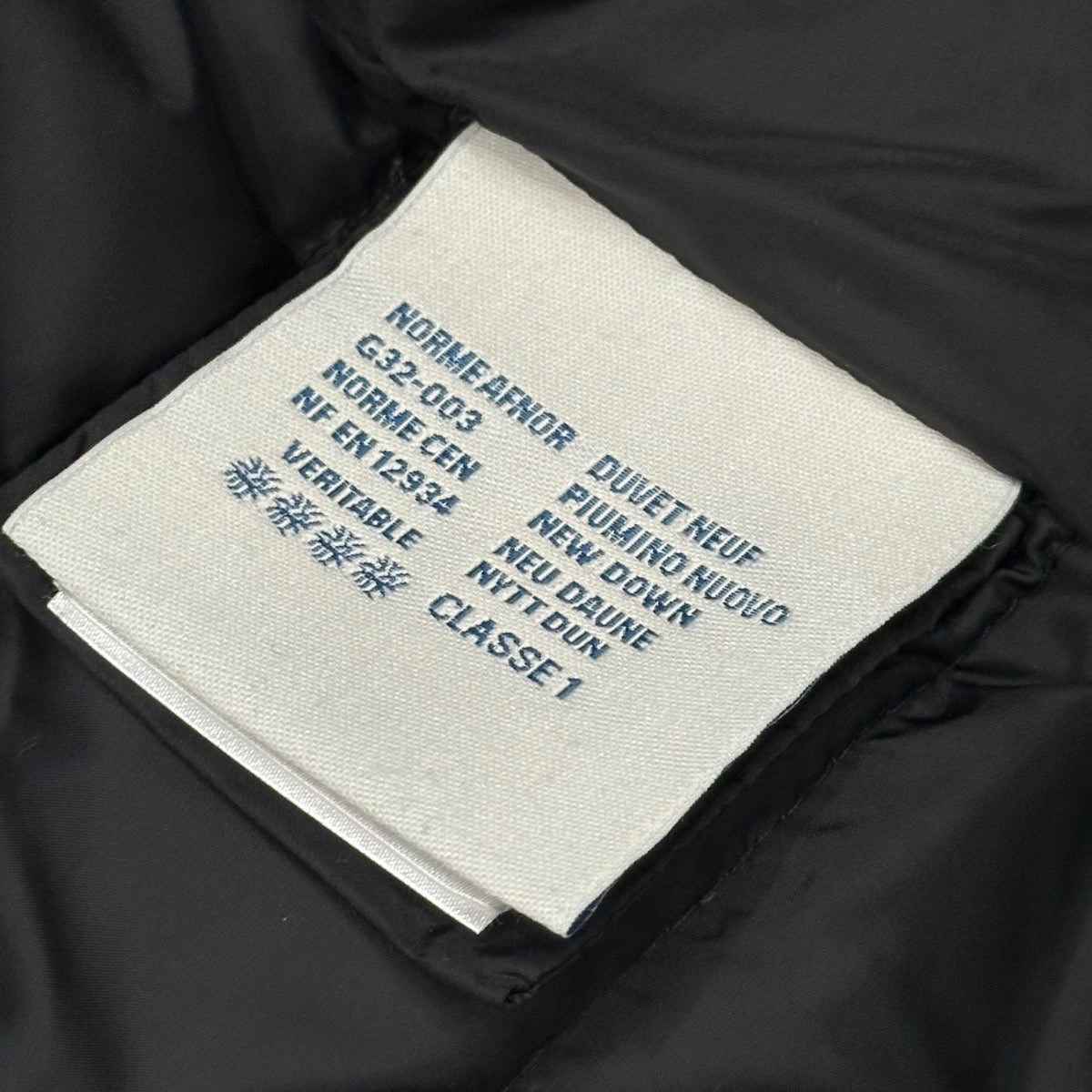 MONCLER sacai Seri Frill Down Jacket Navy Size 4