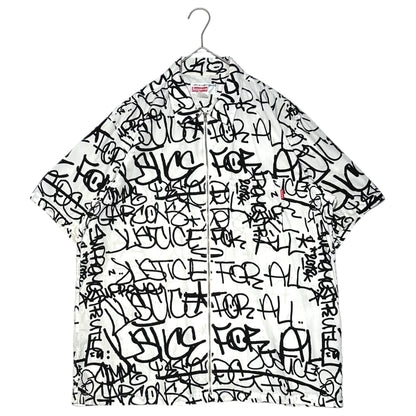 Supreme x CDG SHIRT 18AW Graphic Shirt White/Black Size L