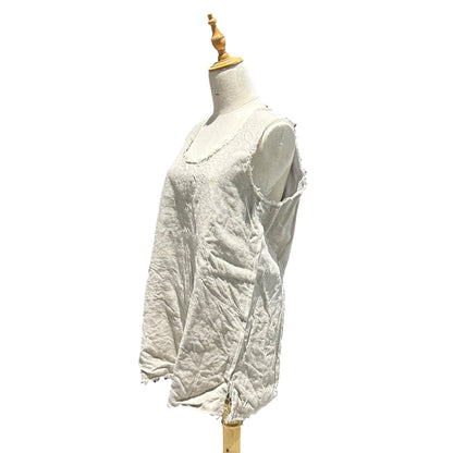COMME des GARCONS 26SS Side-Zip Linen Vest Beige Size S