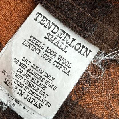 TENDERLOIN Buffalo Check Wool Long Sleeve Shirt Size S