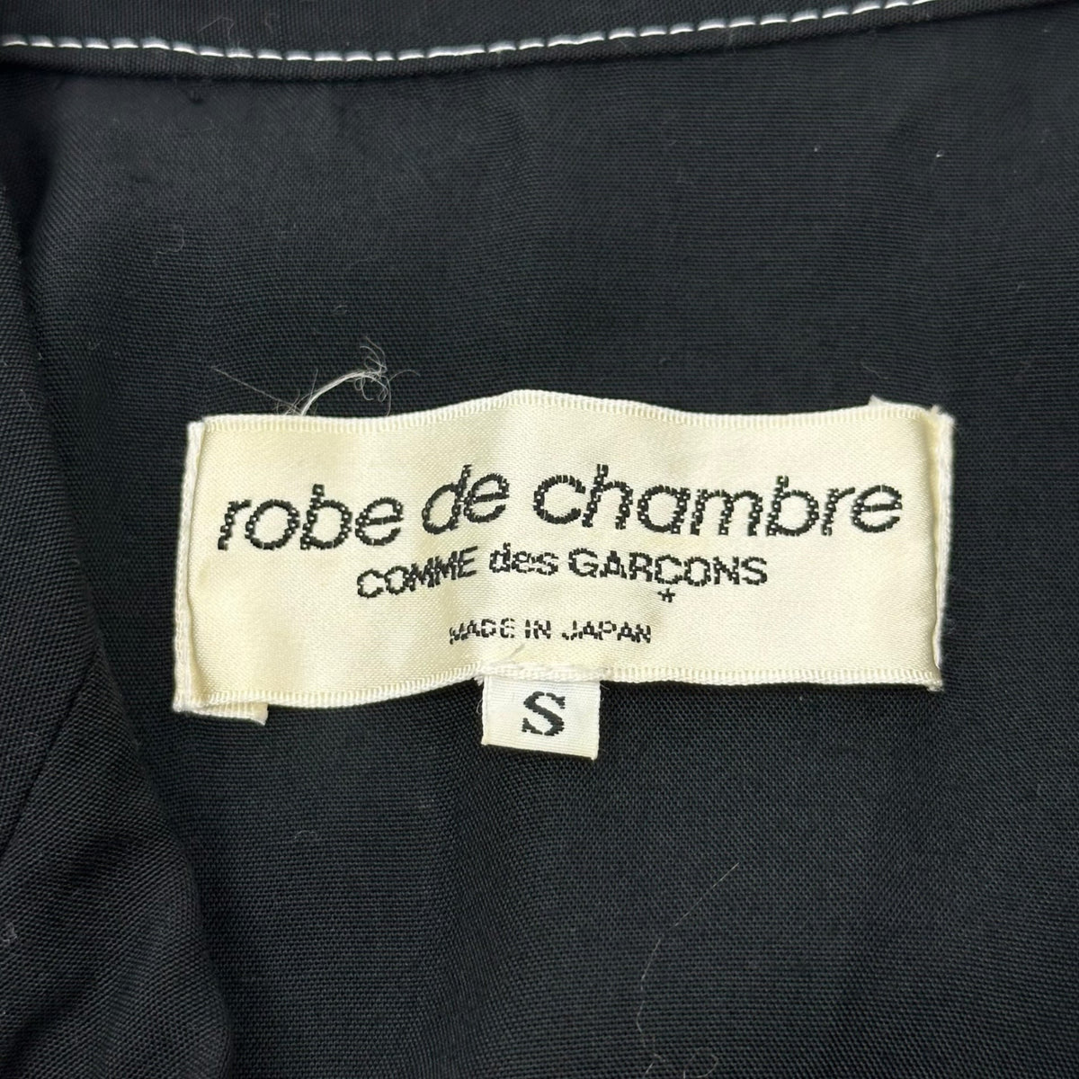 robe de chambre COMME des GARCONS 98SS Jacket Black Size S