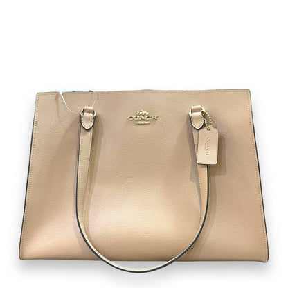 COACH Carryall 40 Leather Tote Bag Beige Size ONE SIZE