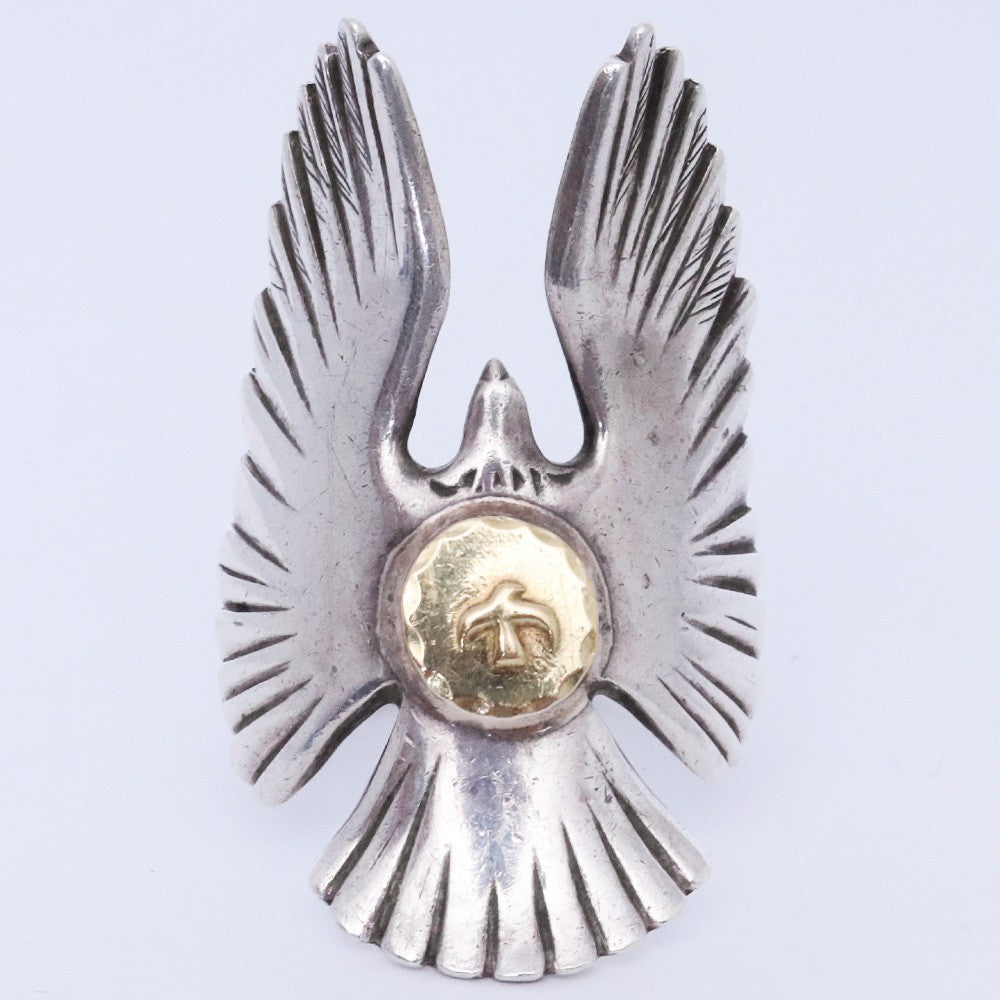 Goro's K18 Eagle Ring Silver Gold Size US 8.5