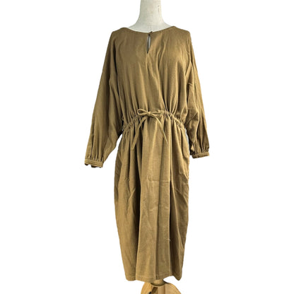 Y's 70s Vintage Wool Raglan Sleeve Smock Dress Size JP 9