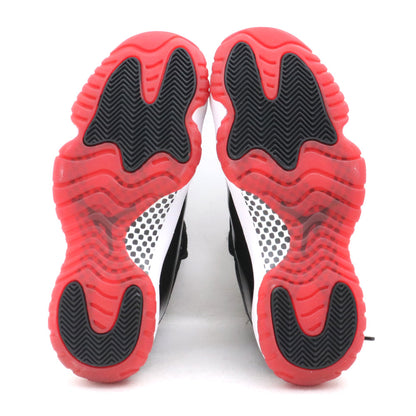 Nike AIR JORDAN 11 RETRO BRED Black Sneakers Size 27cm