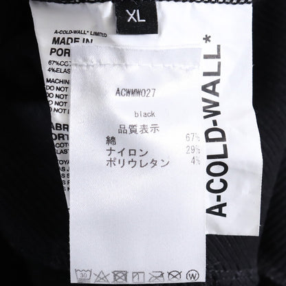 A COLD WALL Textured Concealed Zip Hoodie Black Size XL