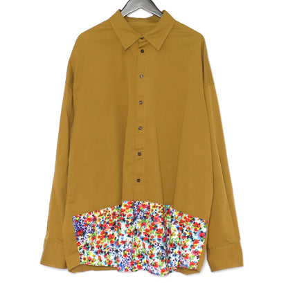 Dsquared2 DSQUARED Patchwork Floral Button-Up Yellow Size 48