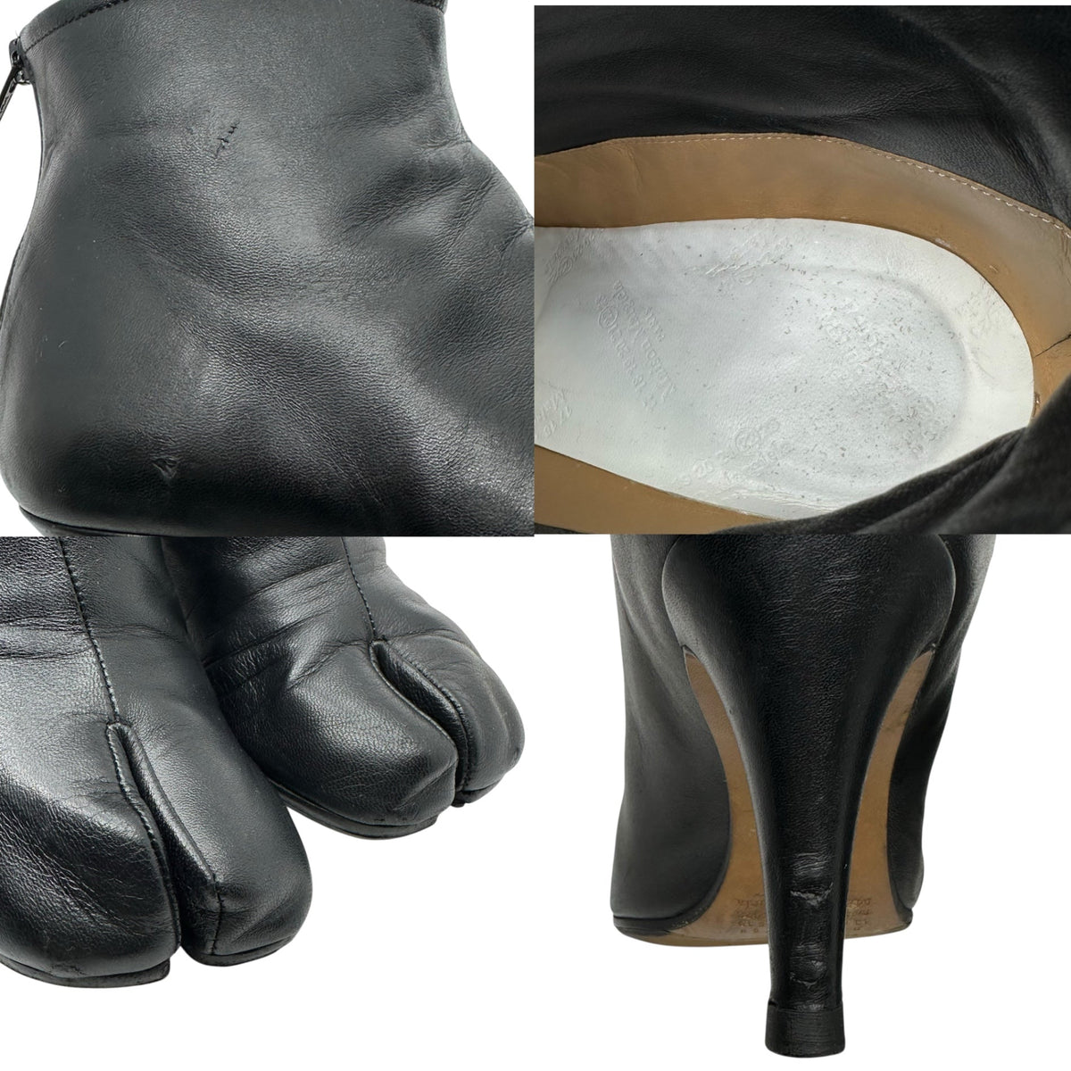 MAISON MARGIELA 19AW Tabi Stiletto Ankle Boots Black Size 37