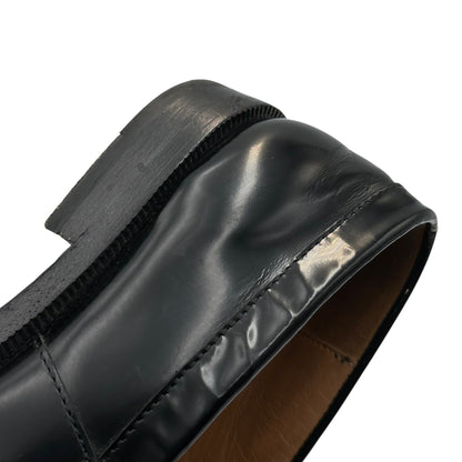 MAISON MARGIELA Tabi Coin High-Shine Leather Loafers Size 38
