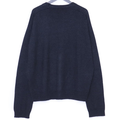 THE ROW Sheldon Alpaca Silk Wool Cardigan Navy Size M