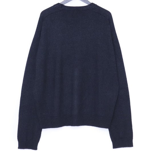 THE ROW Sheldon Alpaca Silk Wool Cardigan Navy Size M
