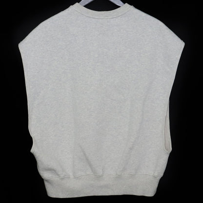 RICKOWENS DRKSHDW SL Tatlin Sleeveless Milk Melange Vest Size M