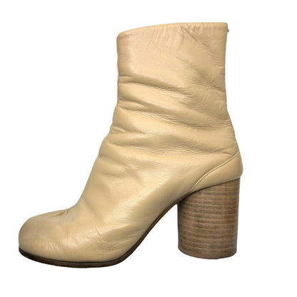 MAISON MARGIELA Tabi Heel Leather Boots Size 36