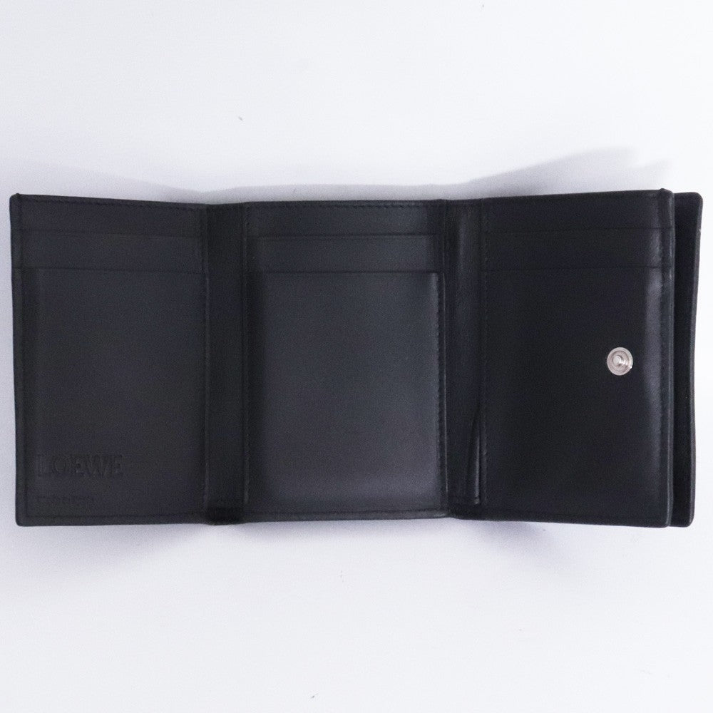 LOEWE Tri-Fold Wallet Black Size F