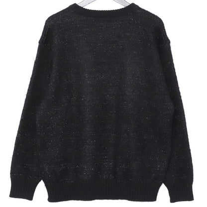 WACKO MARIA Glitter Mohair Knit Sweater Black Size S