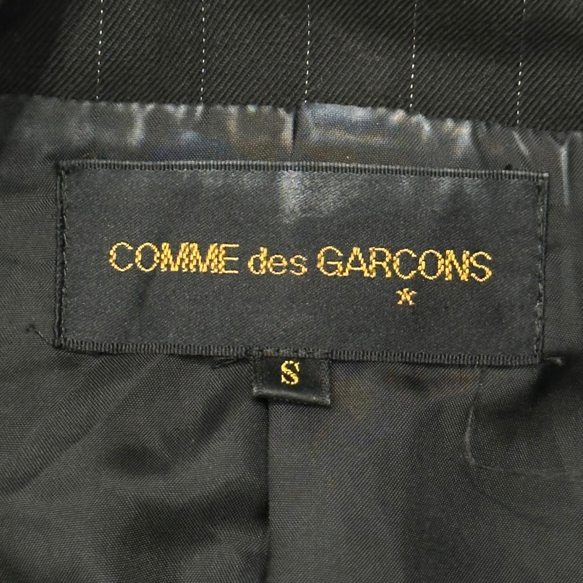 COMME des GARCONS 93SS Wool Gabardine Striped Jacket Size S