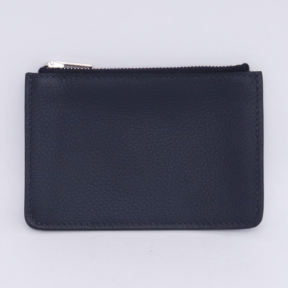 HERMES Constance Slim Bag Navy Silver Hardware Size F