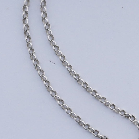 CHROME HEARTS NECK CHAIN Silver Roll Chain Necklace