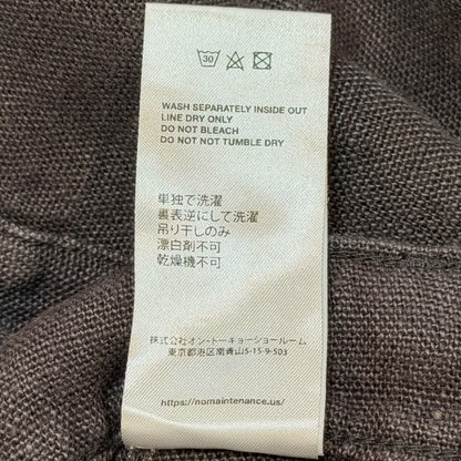 NO MAINTENANCE Baggy Carpenter Linen Pants Brown Size 32