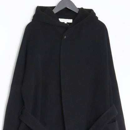 LUCIO VANOTTI Black Wool Cashmere Dolman Sleeve Coat Size 3
