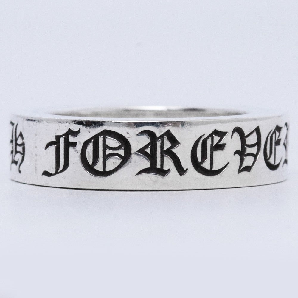 CHROME HEARTS 6mm Spacer Forever Ring Silver Size JP 16.5