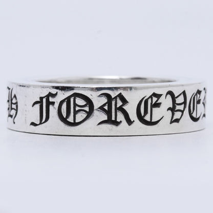 CHROME HEARTS 6mm Spacer Forever Ring Silver Size JP 16.5