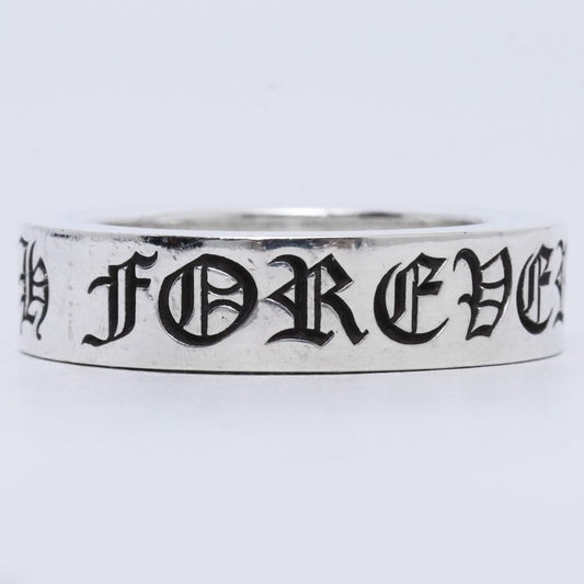 CHROME HEARTS 6mm Spacer Forever Ring Silver Size JP 16.5