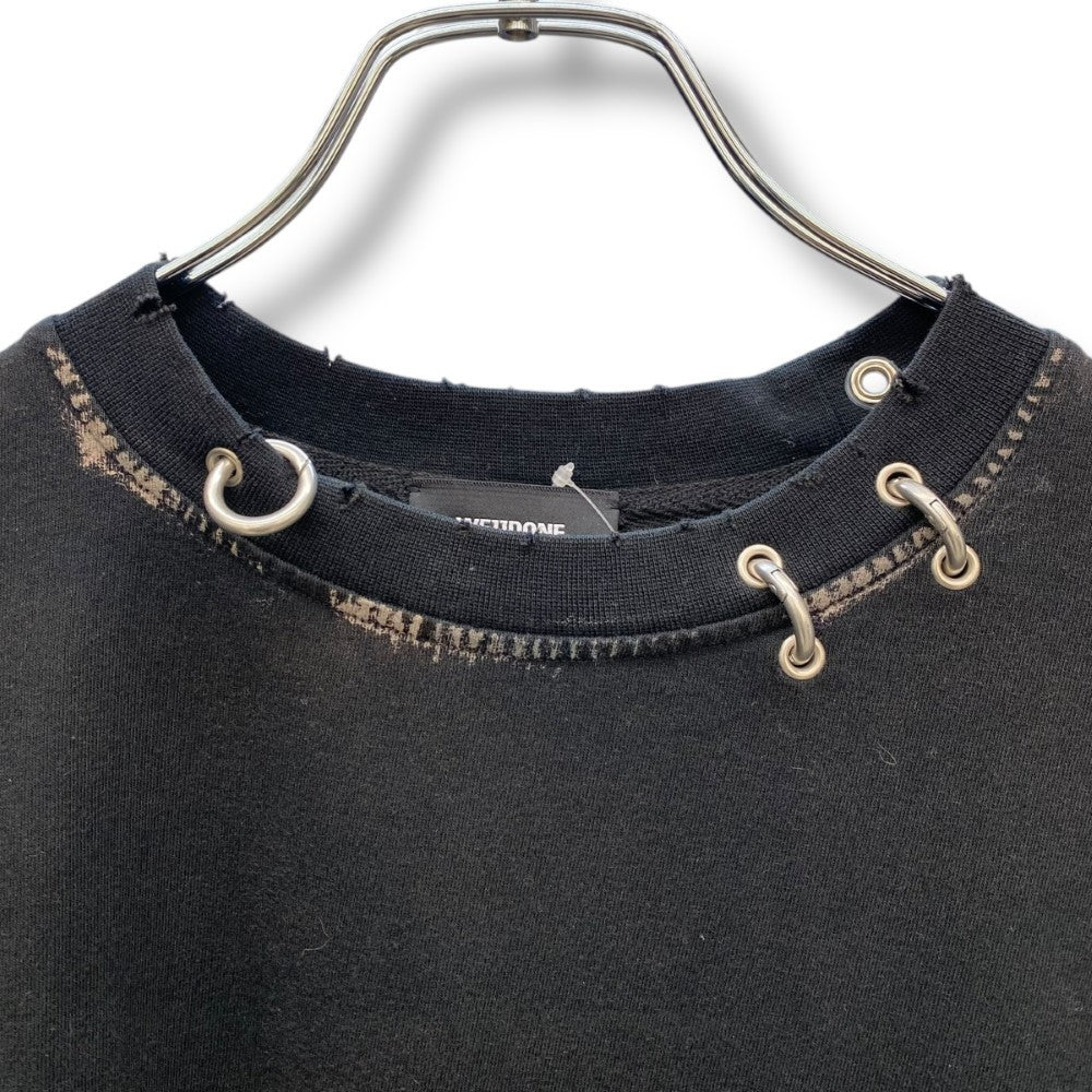 WE11DONE 25SS Piercing Detail T-Shirt Black Size S