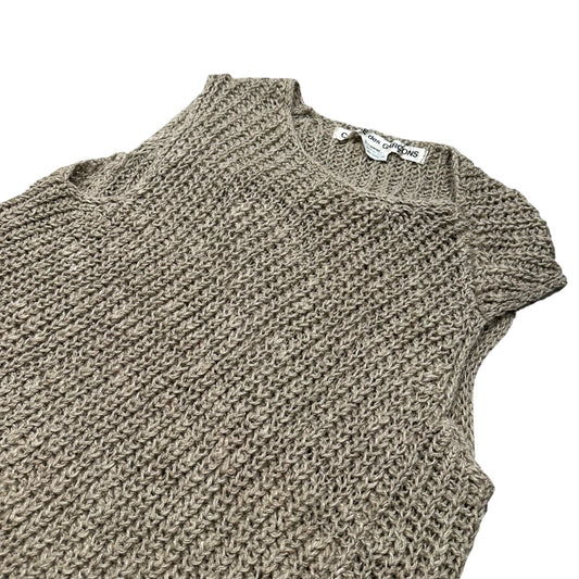 COMME des GARCONS 26SS Twisted Linen Knit Vest Beige Size XS