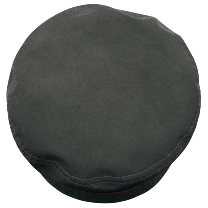 PRADA 00s Old Rubber Logo Bucket Hat Black/Red Size L
