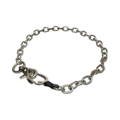 OUR LEGACY Ladon Matte Nickel Wallet Chain Silver